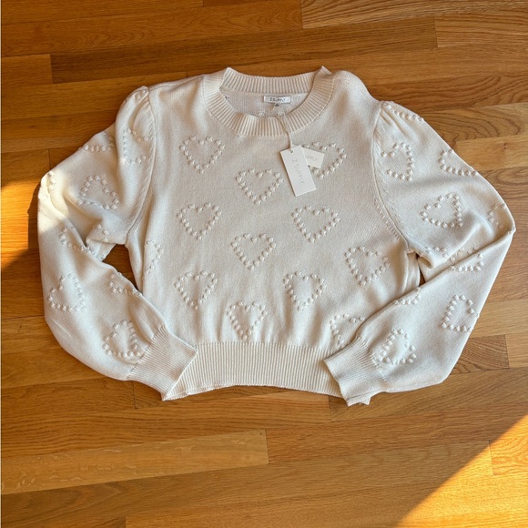 Z Supply All We Need is Love Sweater NWT, Size XL - Picture 4 of 8